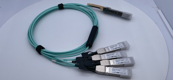 De Optische Kabel 40G QSFP+ van Cisco qsfp-4x10g-AOC3M Compatible Breakout Active aan 4x10G SFP+ 3M