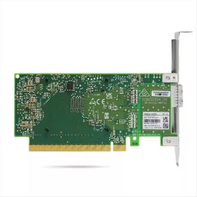 Mellanox MCX515A-CCUT QSFP28 ConnectX-5 Glasvezeladapter met één poort voor Ethernet 4G Hoge beugel 1 jaar garantie DC 12V