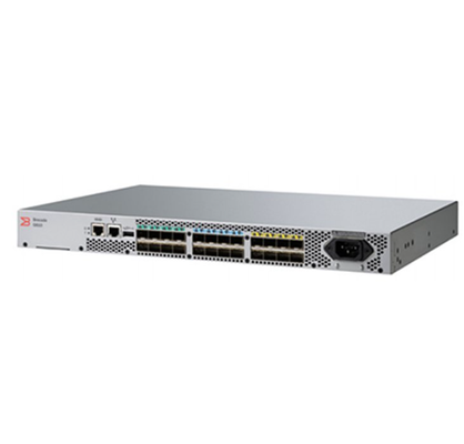 Brocade G610 Fibre Channel-opslagschakelaar 32G SFP+ 1U Rackgemonteerde SAN-schakelaar
