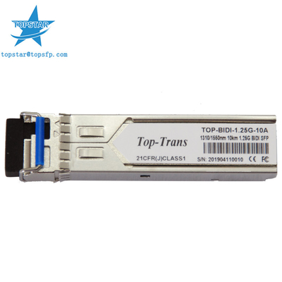 Module 10KM van 1490nm 1310nm 1.25G Bidi Sfp de Zendontvanger van 10G Ethernet