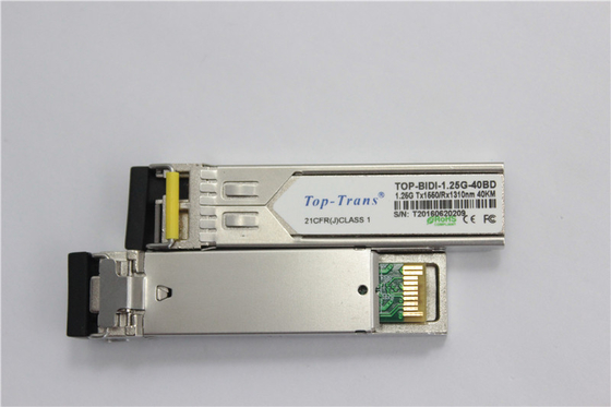 40km SFP Tweerichtingszendontvanger 1.25Gbps Tx1490nm Rx1310nm
