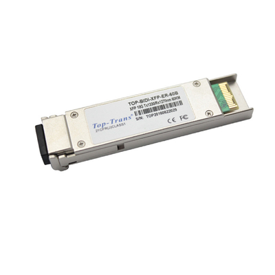 Toptrans 60Km de Module 10G SFP+ BIDI TX 1330nm RX 1270nm van 10G SFP