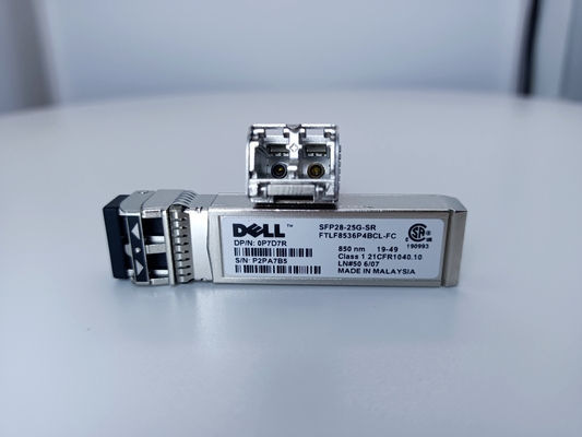 de Originele SFP Module DELL FTLF8536P4BNL-E5 van 25Gb/S 850nm SFP+