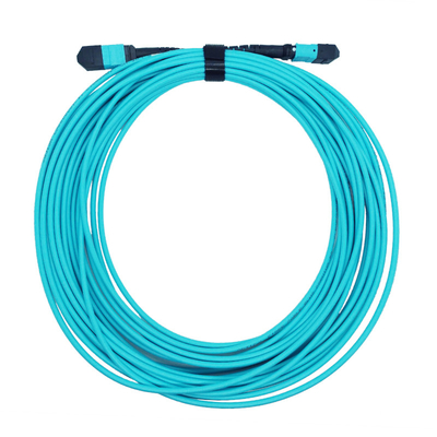 Van het de Vezelflard van de typeb Voltallige vergadering de MTP aan MTP Kabel 10m 8 Multimode Vezels OM4