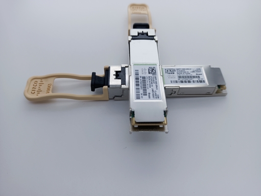 Cisco qsfp-100g-sr4-s 10-3142-01 QSFP28 100G SR4 100m de Optische Module van OM4 MMF met schakelaar mpo-12