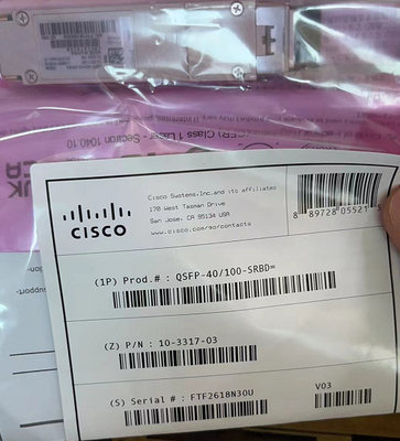 Cisco qsfp-40 Optische Zendontvanger 10-3317-01 40GBASE van QSFP28 en 100G-SR BiDi
