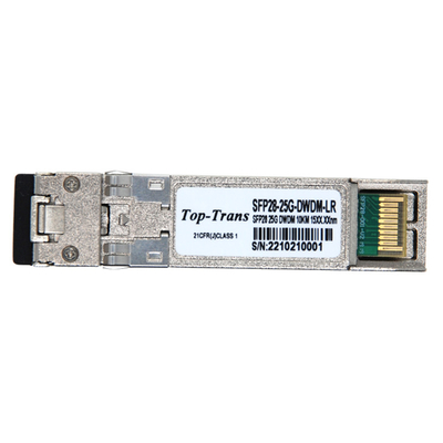 DWDM optische module 25G SFP28 zendontvanger SMF 1270nmTx / 1330nmRx 10km LC DOM