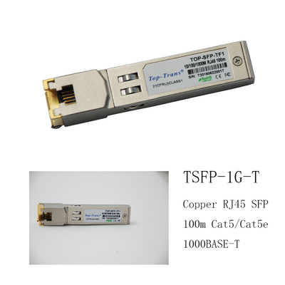 Arista SFP-1 G-T Compatible Copper RJ45 SFP 100m Optische Zendontvanger van Cat5 Cat5e