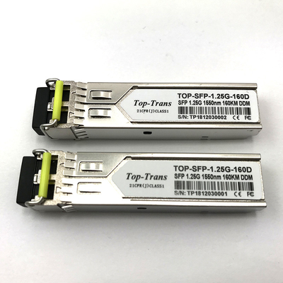 Jeneverbes SFP-1ge-ezx-160 Singlemode Zendontvanger 1550nm 160km van 1.25G SFP