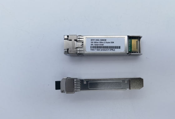 10G SFP+ ZR+ 1550nm 80km 100km 120km SMF Optische Zendontvanger op lange afstand