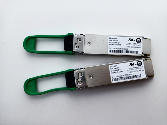 Brocade 57-1000480-01 XBR-000285 128G QSFP28 2km 1310nm SMF-transceivermodule met LC-connector