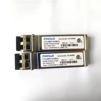 Finisar FTLX8571D3BCL 10Gb/s 850nm Multimode Datacom SFP+ Transceiver optisch voor 10G Ethernet MPO POE 4G Compatibel SM