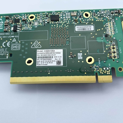MCX653105A-ECAT Single QSFP56 Network Card voor InfiniBand en Ethernet (koper en optisch)