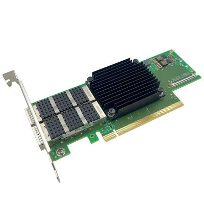 NVIDIA ConnectX-6 Serie Ethernet Adapter MCX653106A-EFAT PCIe4.0 X16 Interne Dual Port 100Gb/s QSFP56 Server Voorraad