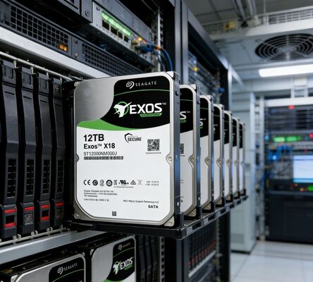 Seagate ST12000NM000J Exos X18 12TB SATA3 7200 RPM 256 MB Enterprise Server-HDD