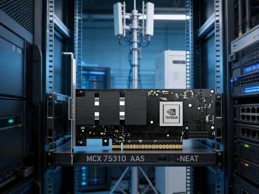 400 Gb NDR VPI-adapter MCX75310AAS-NEAT ConnectX-7 Single OSFP voor AI HPC Datacenter Cluster