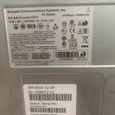 De Schakelaar van br-6505-12-16g-0R 16gb Fibre Channel