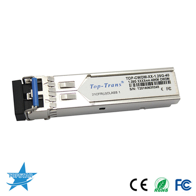 Toptranscwdm SFP Optische Zendontvanger SMF SFP 1.25G 1310nm 40km