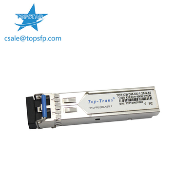Toptranscwdm SFP Optische Zendontvanger SMF SFP 1.25G 1310nm 40km