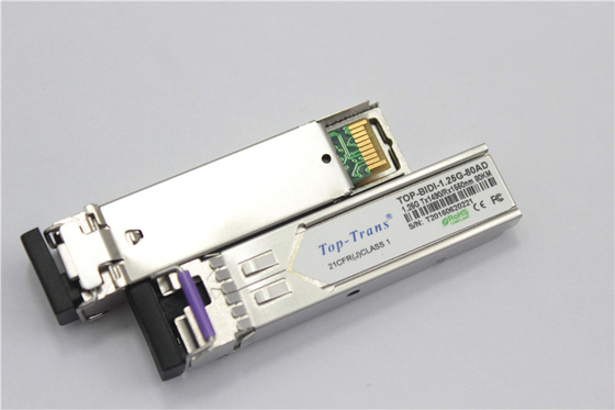 Toptransbidi 1.25G-80AD/BD SFP Optische Zendontvanger 80KM Rohs