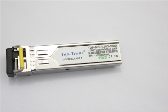 Toptransbidi 1.25G-80AD/BD SFP Optische Zendontvanger 80KM Rohs