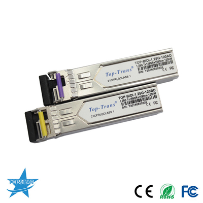 1310/1550nm 120KM Optische de Zendontvanger1.25g Bidi SFP Module van SFP