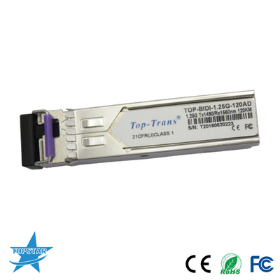 1310/1550nm 120KM Optische de Zendontvanger1.25g Bidi SFP Module van SFP