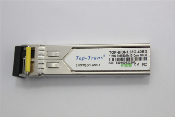 40km SFP Tweerichtingszendontvanger 1.25Gbps Tx1490nm Rx1310nm