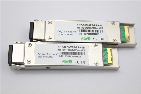 60km BIDI 10G SMF SFP de Oplossing van het Module1270nm R1330nm Netwerk