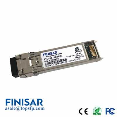 De Optische Zendontvanger 10G SFP 1550nm SMF van FTLX1671D3BCL Finisar
