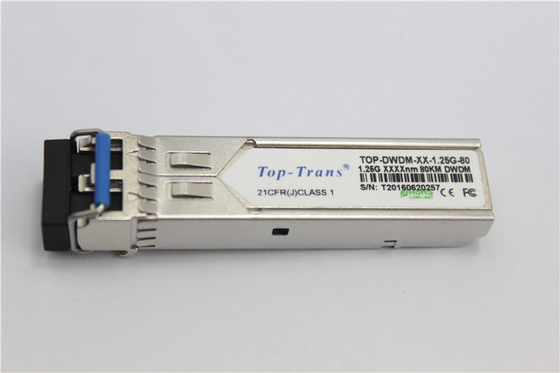 Duplexlc SFP Optische Zendontvanger 80Km van 1.25G DWDM SFP Hete Pluggable
