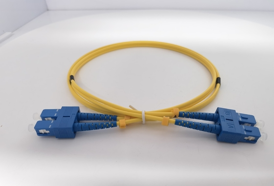 LC UPC aan van het de Vezelflard van LC UPC Duplex van de de Kabelos2 Enig Wijze pvc 3.0mm 1m