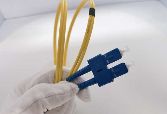 LC UPC aan van het de Vezelflard van LC UPC Duplex van de de Kabelos2 Enig Wijze pvc 3.0mm 1m